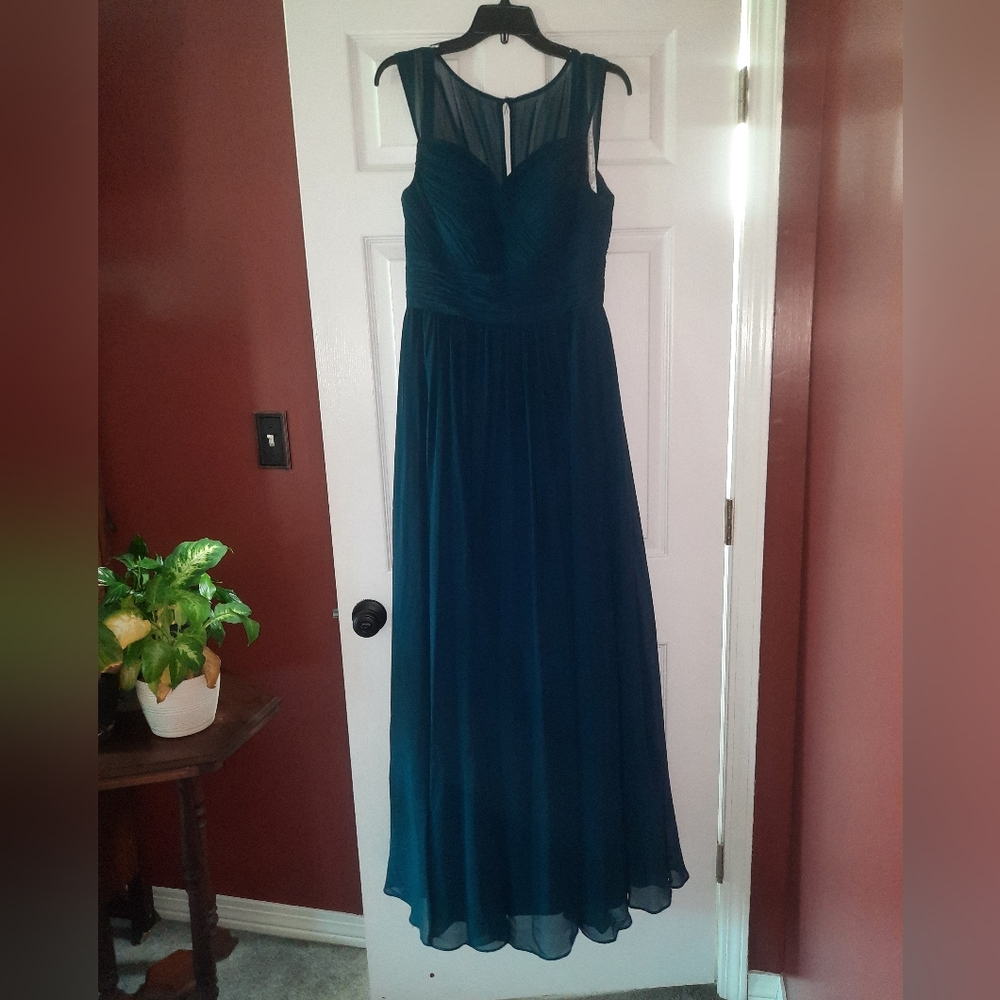 Azazie navy bridesmaid or prom dress, size S/M